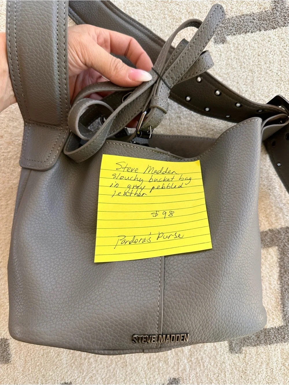 Gray Steve Madden bag